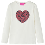 VidaXL Chemise enfant à manches longues 140 écru