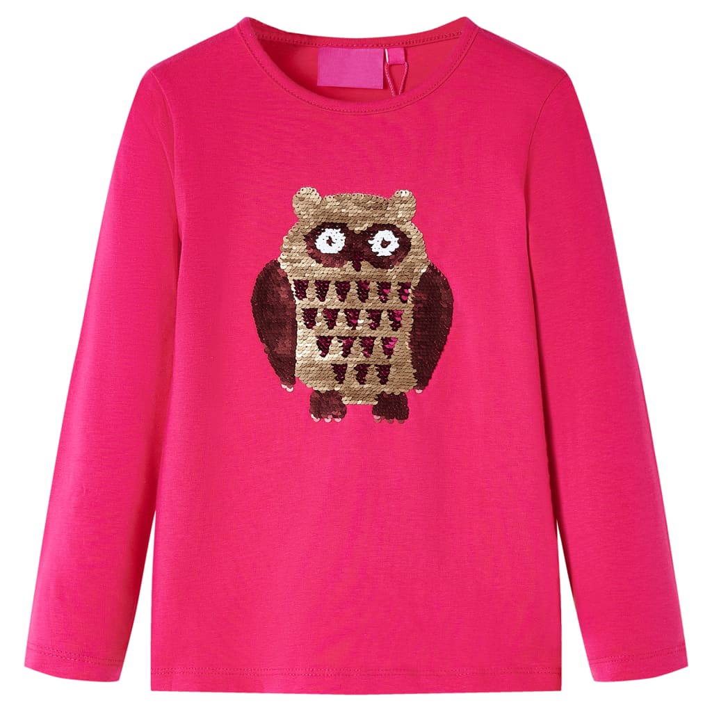VidaXL Chemise enfant à manches longues 128 rose vif
