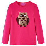 VidaXL Chemise enfant à manches longues 128 rose vif