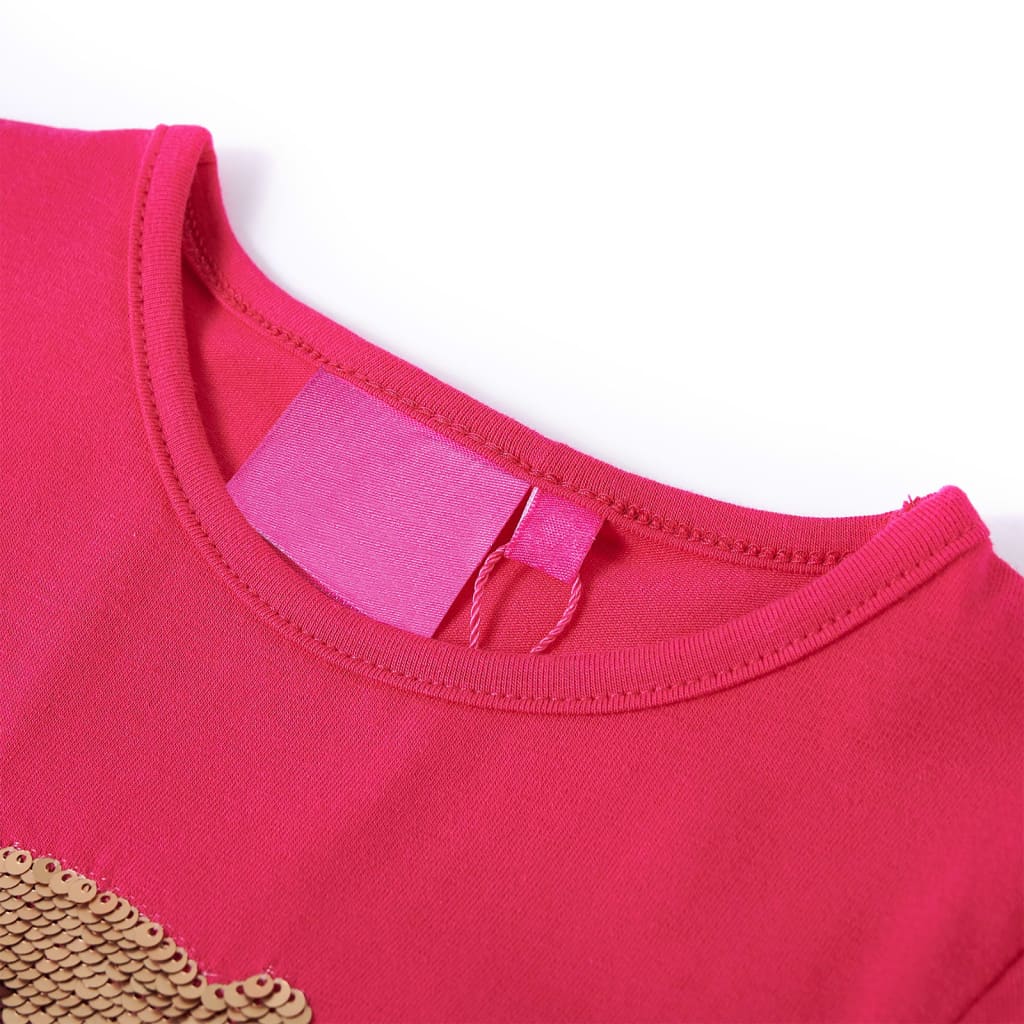 VidaXL Chemise enfant à manches longues 128 rose vif