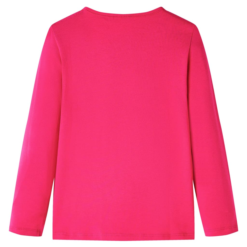 VidaXL Chemise enfant à manches longues 140 rose vif