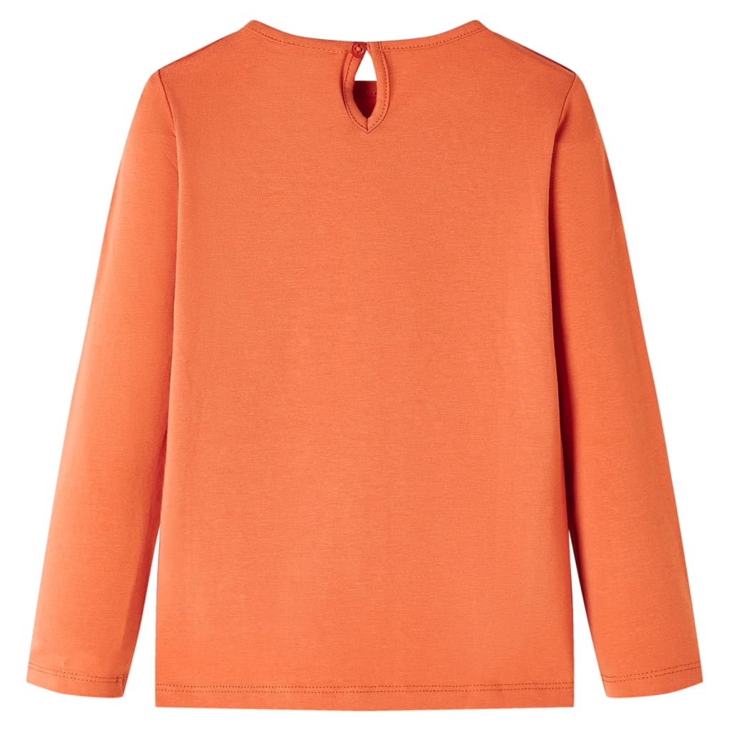 VidaXL Chemise enfant à manches longues 104 orange-marron