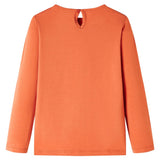 VidaXL Chemise enfant à manches longues 116 orange-marron