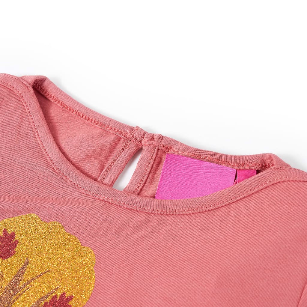 VidaXL Chemise enfant à manches longues 92 vieux rose