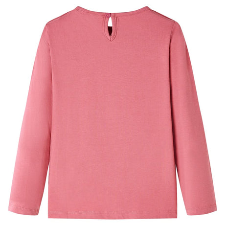 VidaXL Chemise enfant à manches longues 116 vieux rose