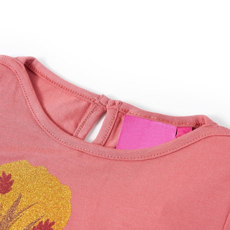 VidaXL Chemise enfant à manches longues 116 vieux rose