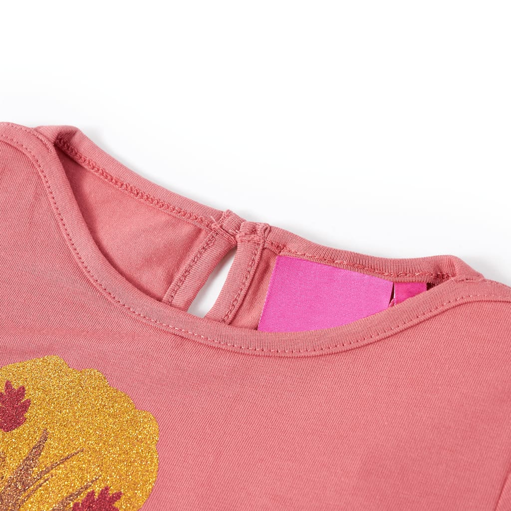 VidaXL Chemise enfant à manches longues 140 vieux rose