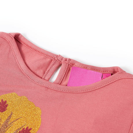 VidaXL Chemise enfant à manches longues 140 vieux rose