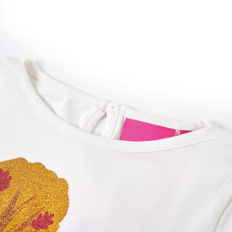 VidaXL Chemise enfant à manches longues 116 écru