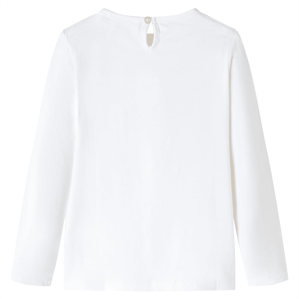 VidaXL Chemise enfant à manches longues 128 écru