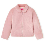VidaXL Manteau enfant 92 fourrure artificielle rose
