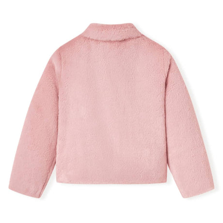 VidaXL Manteau enfant 92 fourrure artificielle rose