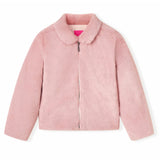 VidaXL Manteau enfant 104 fourrure artificielle rose