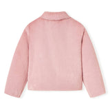 VidaXL Manteau enfant 116 fourrure artificielle rose