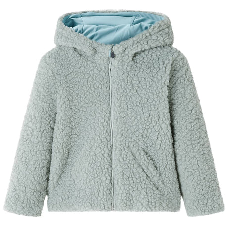 VidaXL Manteau enfant à capuche teddy 116 fourrure artificielle menthe
