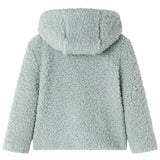 VidaXL Manteau enfant à capuche teddy 116 fourrure artificielle menthe
