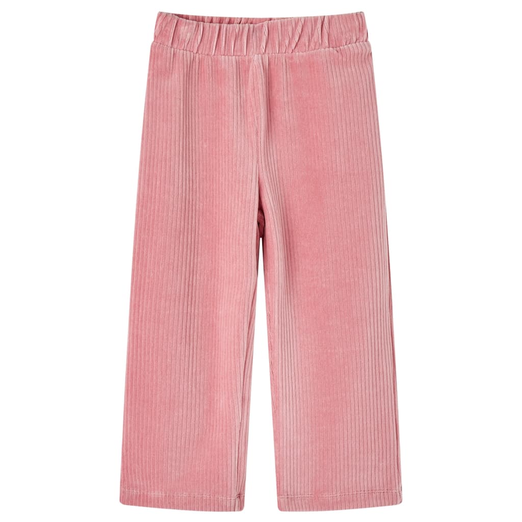 VidaXL Pantalon enfant 92 velours côtelé Rose clair