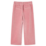 VidaXL Pantalon enfant 104 velours côtelé Rose clair