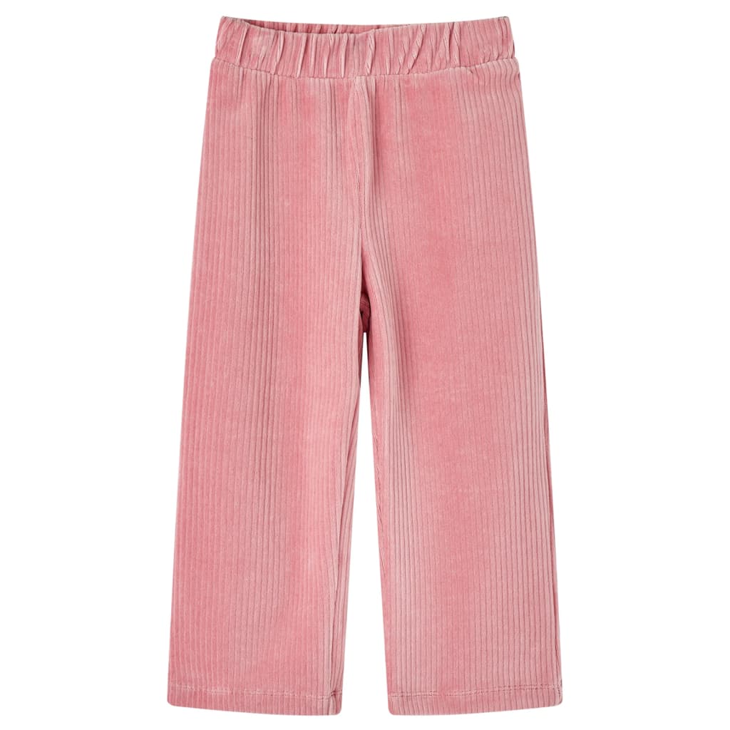 VidaXL Pantalon enfant 128 velours côtelé Rose clair
