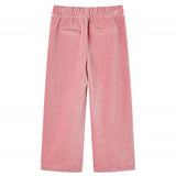 VidaXL Pantalon enfant 128 velours côtelé Rose clair