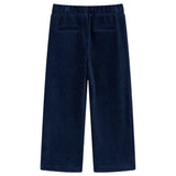 VidaXL Pantalon enfant 92 velours côtelé bleu marine