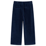 VidaXL Pantalon enfant 104 velours côtelé bleu marine