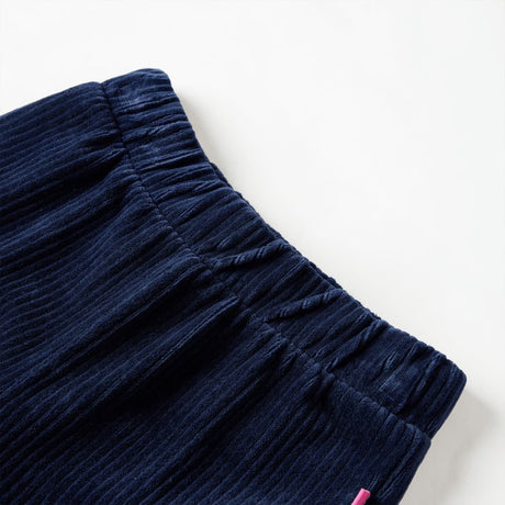VidaXL Pantalon enfant 104 velours côtelé bleu marine