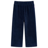 VidaXL Pantalon enfant 128 velours côtelé bleu marine