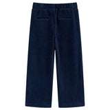 VidaXL Pantalon enfant 128 velours côtelé bleu marine