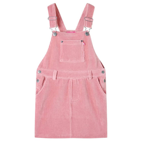 VidaXL Robe de jardin pour enfants 92 velours côtelé rose clair