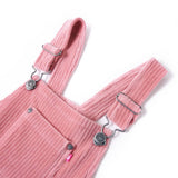VidaXL Robe de jardin pour enfants 104 velours côtelé rose clair