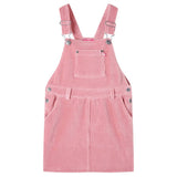 VidaXL Robe de jardin pour enfants 140 velours côtelé rose clair