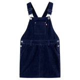 VidaXL Robe de jardin pour enfants 104 velours côtelé bleu marine