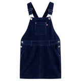 VidaXL Robe de jardin pour enfants 140 velours côtelé bleu marine