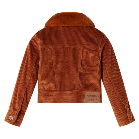 VidaXL Manteau enfant 104 velours côtelé couleur cognac