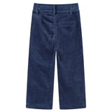 VidaXL Pantalon enfant 104 velours côtelé bleu marine