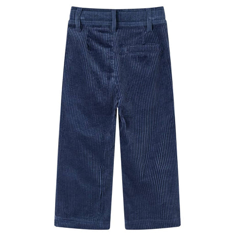 VidaXL Pantalon enfant 104 velours côtelé bleu marine