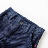 VidaXL Pantalon enfant 104 velours côtelé bleu marine