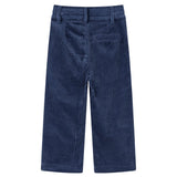 VidaXL Pantalon enfant 116 velours côtelé bleu marine