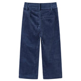 VidaXL Pantalon enfant 128 velours côtelé bleu marine