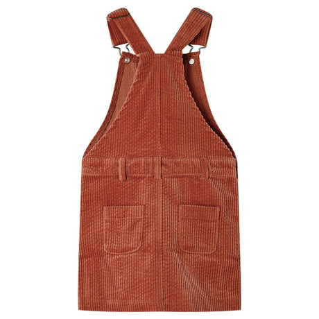 VidaXL Robe de jardin pour enfants 116 velours côtelé cognac