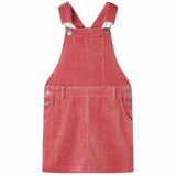 VidaXL Robe de jardin pour enfants 92 velours côtelé rose