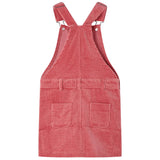 VidaXL Robe de jardin pour enfants 104 velours côtelé rose