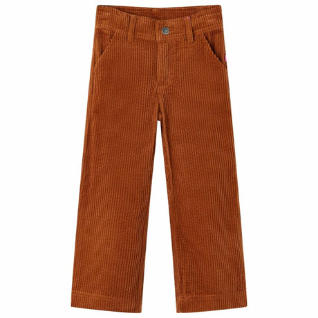 VidaXL Pantalon enfant 104 velours côtelé couleur cognac