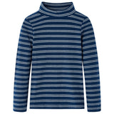 VidaXL Chemise enfant à manches longues 92 bleu marine