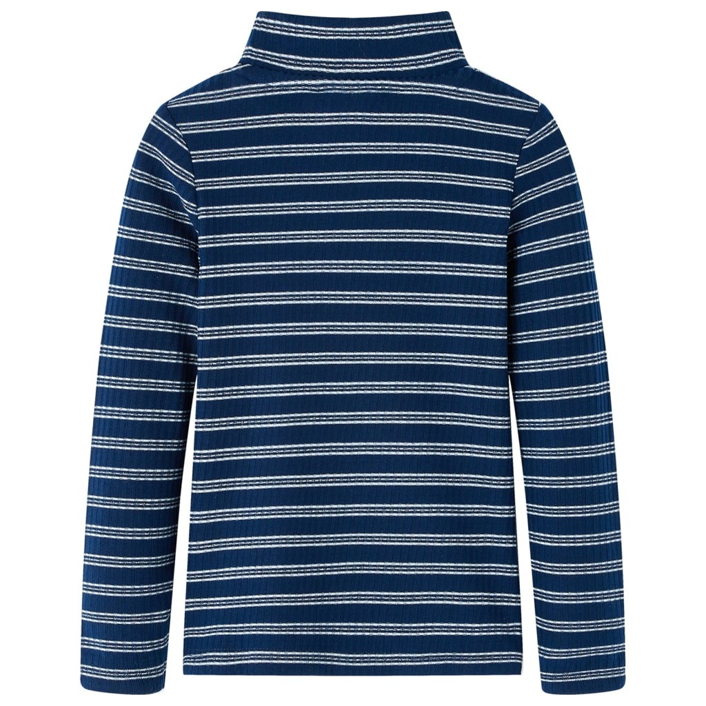 VidaXL Chemise enfant à manches longues 104 bleu marine