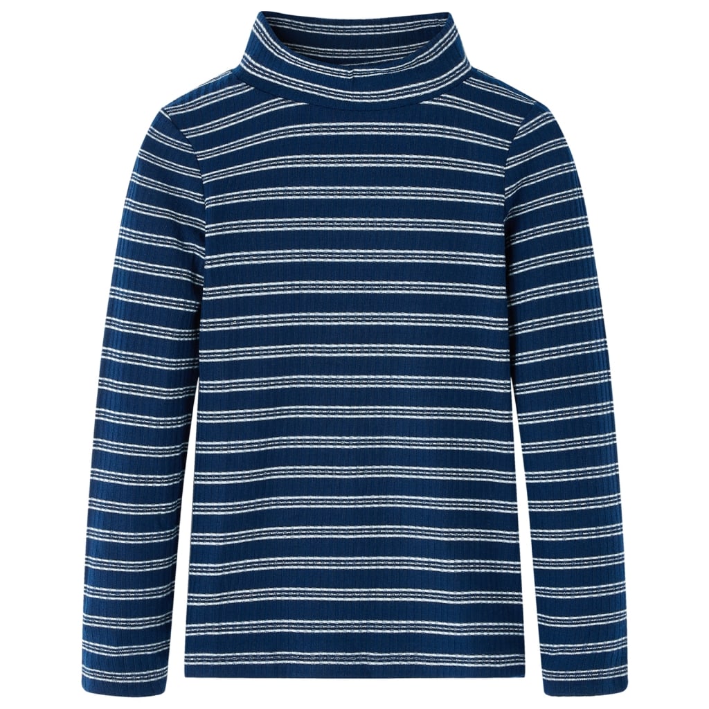 VidaXL Chemise enfant à manches longues 116 bleu marine