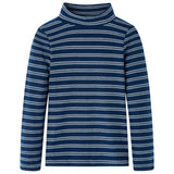 VidaXL Chemise enfant à manches longues 116 bleu marine