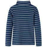 VidaXL Chemise enfant à manches longues 116 bleu marine