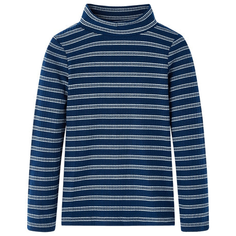 VidaXL Chemise enfant à manches longues 128 bleu marine